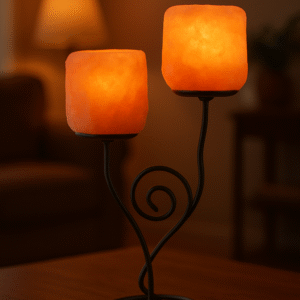 Dual Candle Holder Lamp